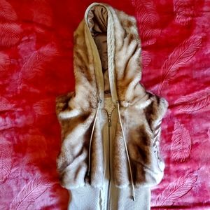 Women's faux fur vest